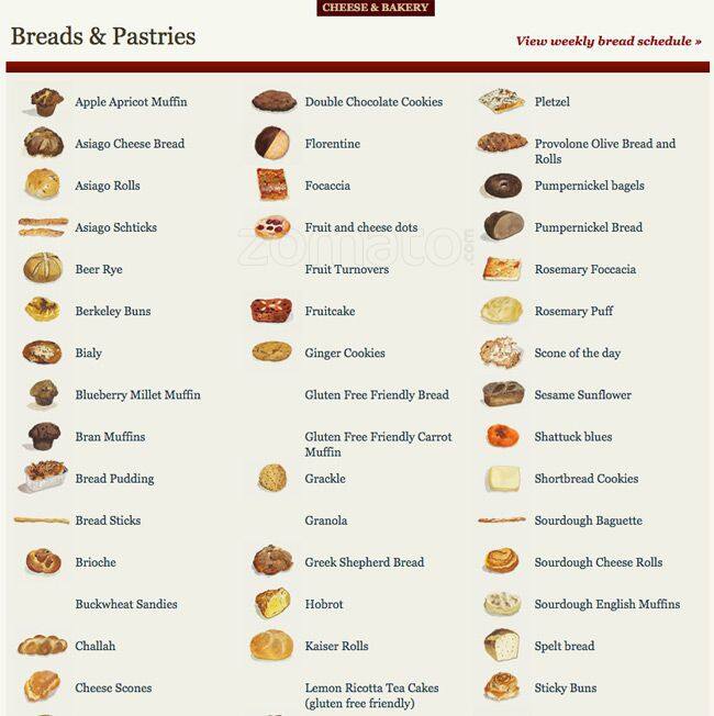 Menu at Cheese Board Collective Pizzeria, Berkeley