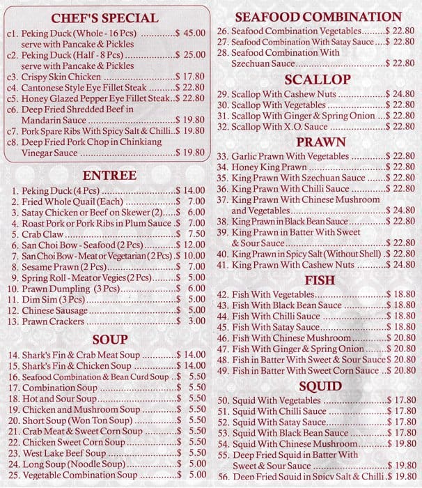 dragon palace forest city menu