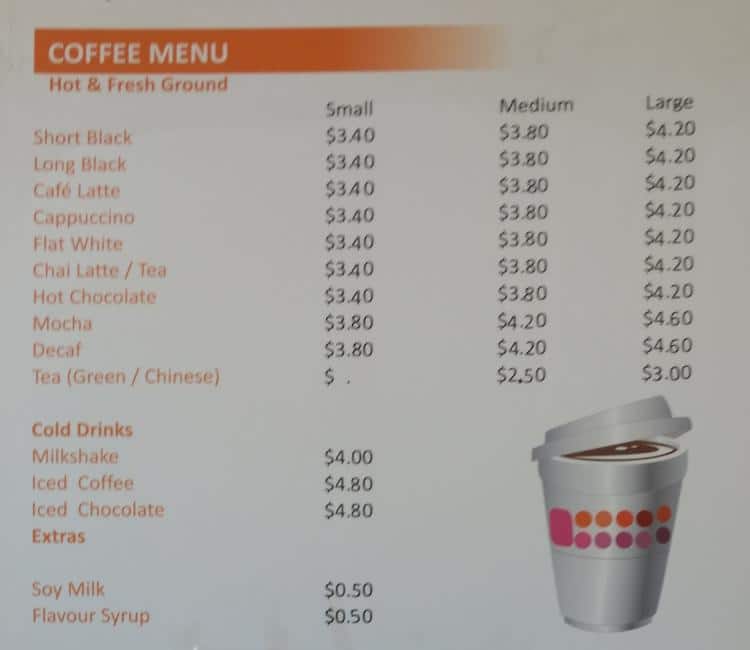 Menu at A1 Nibbles fast food, Huntingdale
