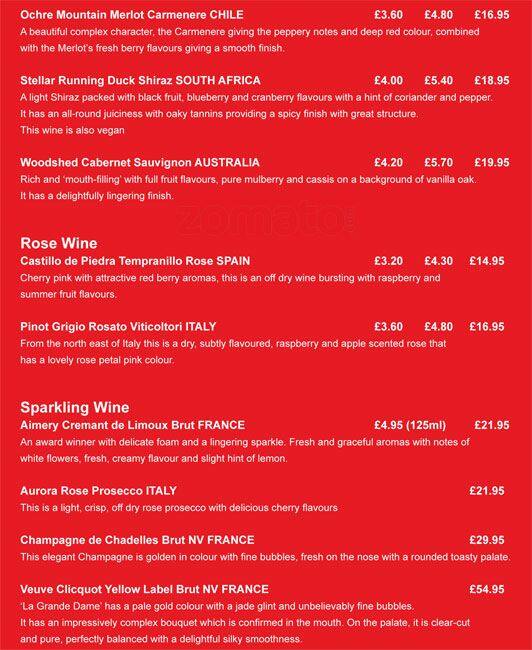 Menu at Dough Pizza Kitchen pizzeria, Manchester