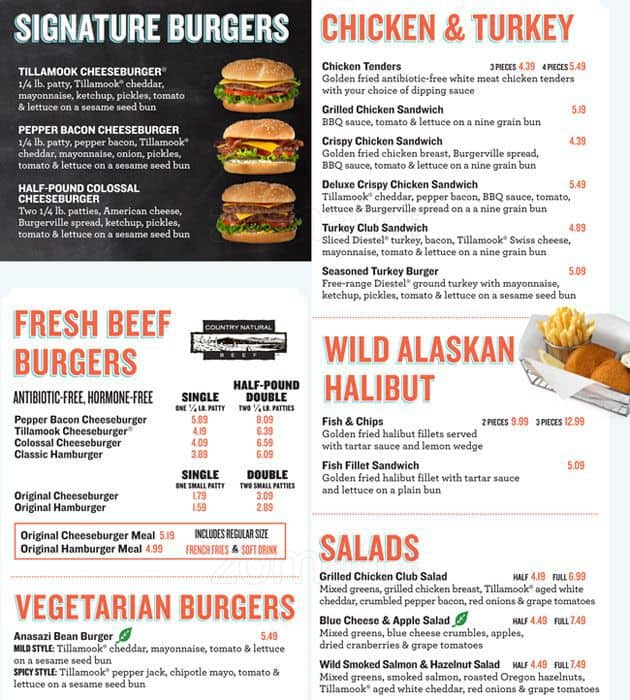 Burgerville Seasonal Menu Calendar Lelah Natasha