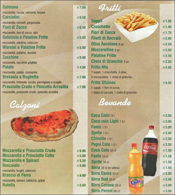 Menu di Basillico 