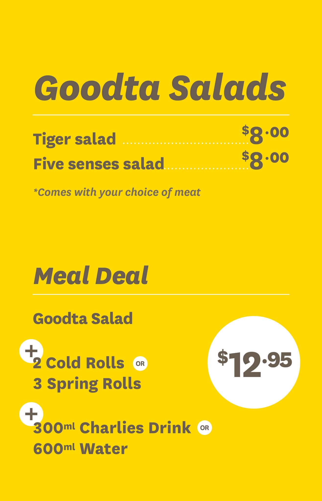 Goodtaroll menu