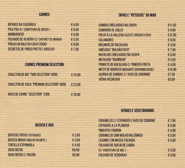 The Wine Box Menu, Menu de The Wine Box, Ribeira, Porto Zomato Portugal