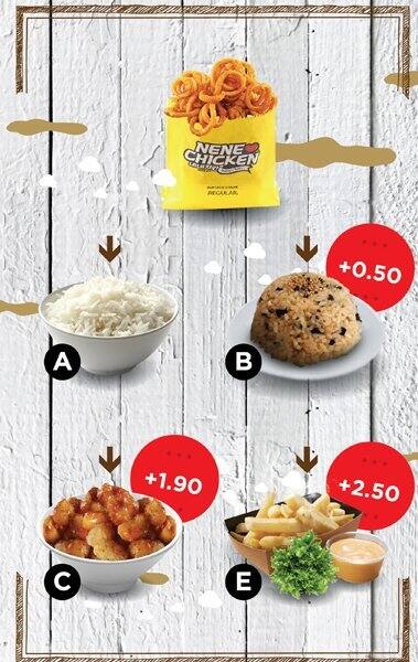 NeNe Chicken メニュー