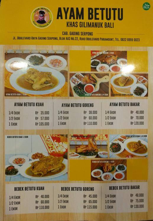 Ayam Betutu Khas Gilimanuk Menu Zomato Indonesia