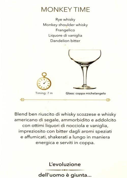 Menu di Bond Milano 