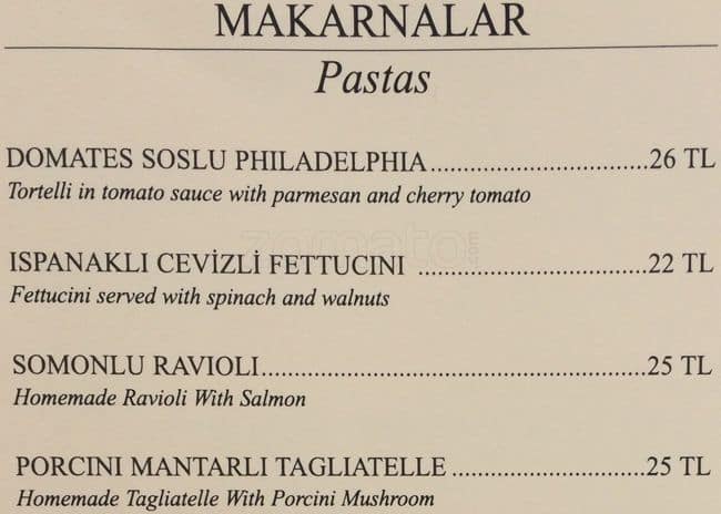 Tuvall Inn Lounge & Bar menü