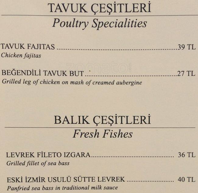 Tuvall Inn Lounge & Bar menü