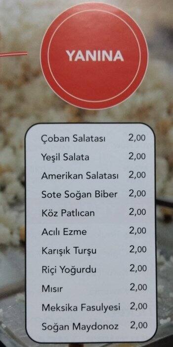 Riçi menu