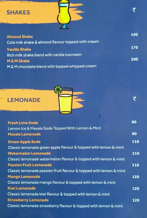 Cafe Yolo menu