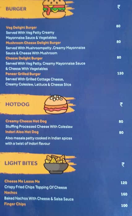 Cafe Yolo menu