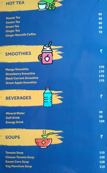 Cafe Yolo menu