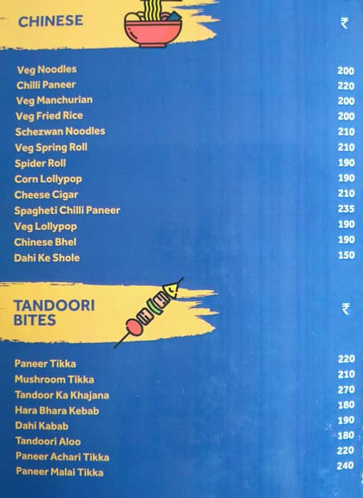 Cafe Yolo menu
