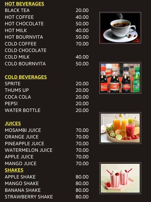 Menu of CP Corner, Pimple Saudagar, Pune