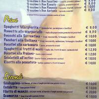 Trattoria Caprese Menu Menu For Trattoria Caprese Navigli Milano