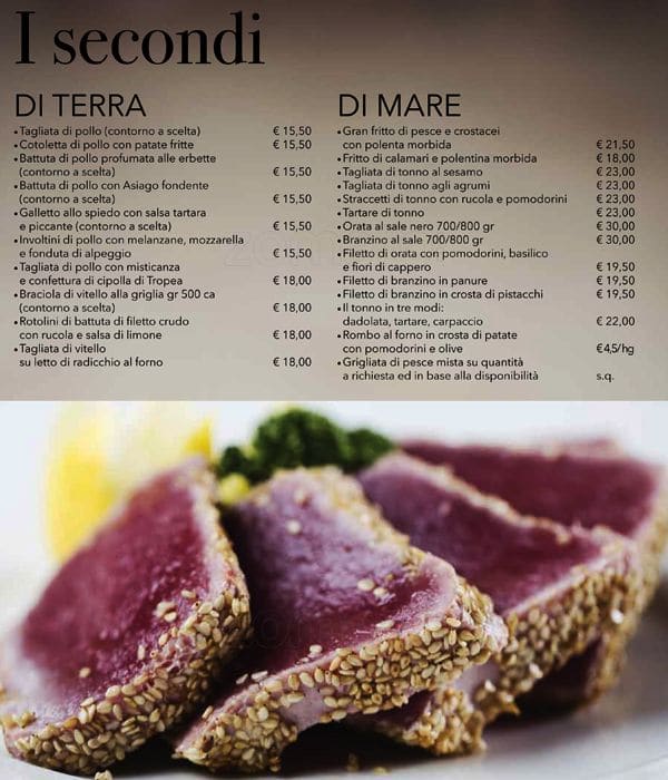 Menu di Birreria Spiller Milano 