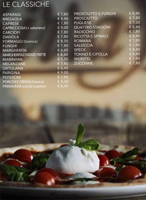 Menu di Birreria Spiller Milano 