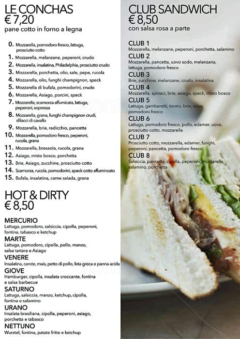 Menu di Birreria Spiller Milano 