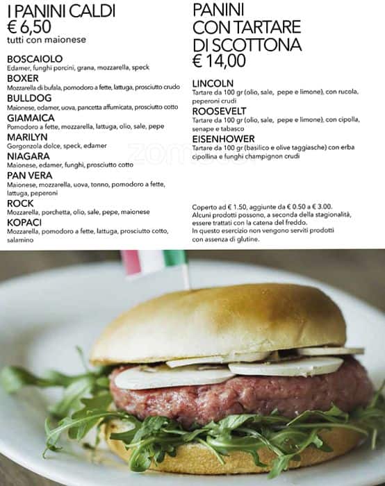 Menu di Birreria Spiller Milano 