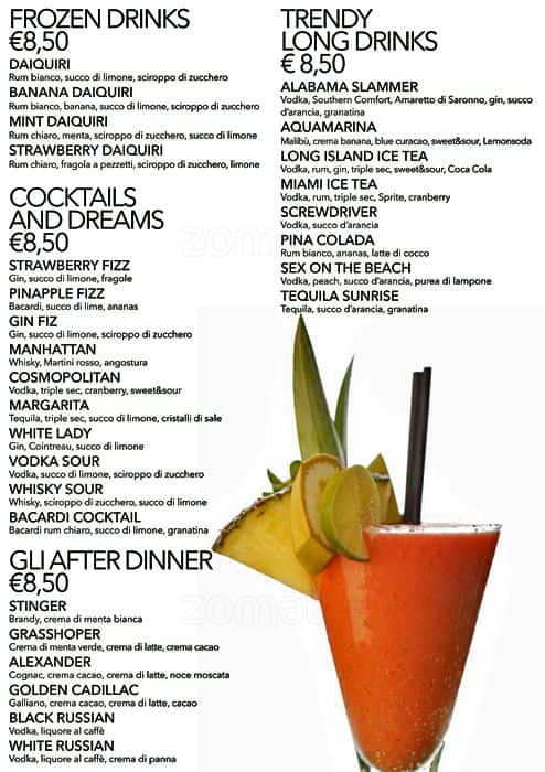 Menu di Birreria Spiller Milano 