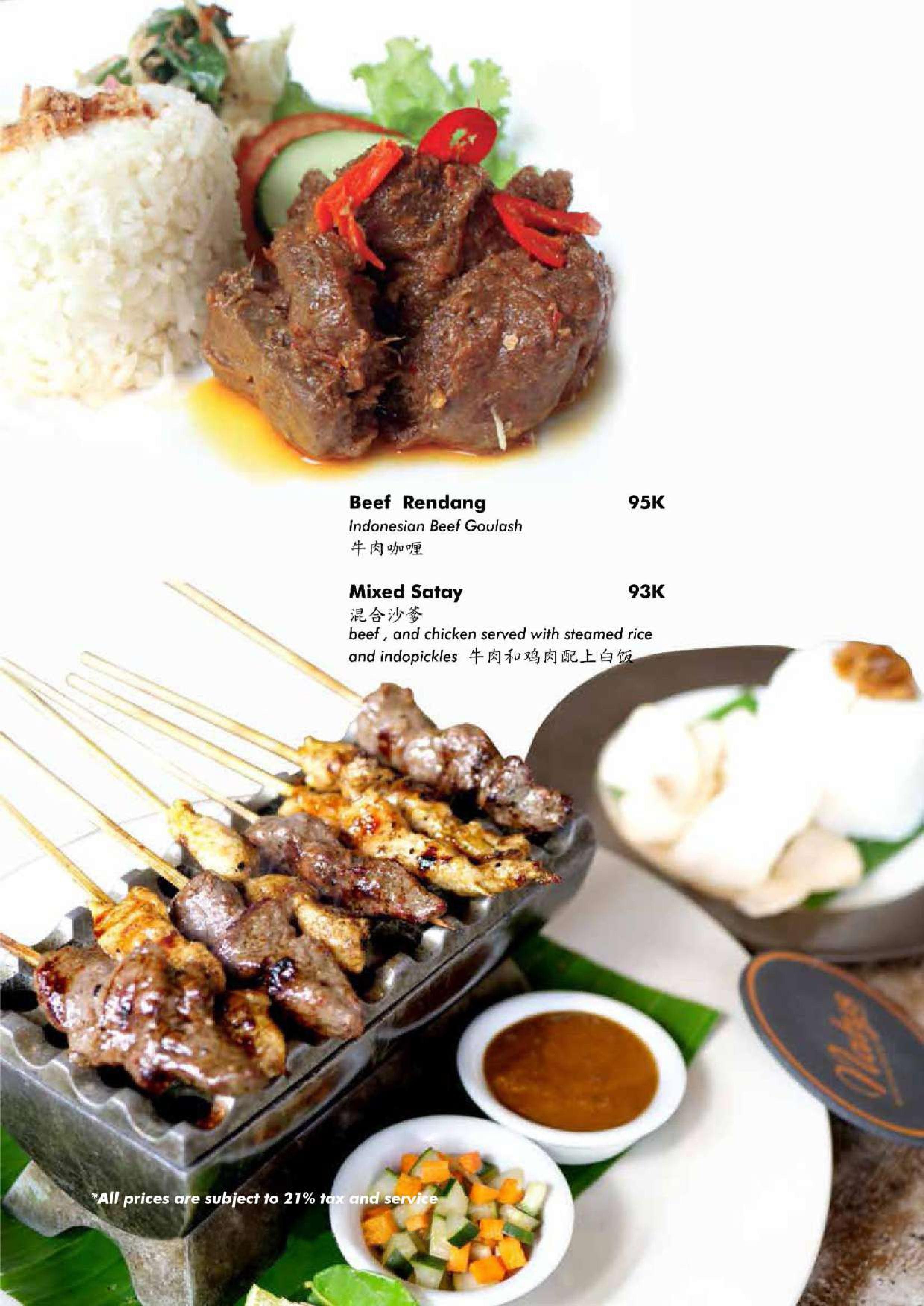 Menu at Gourmet and Cafe Nusa Dua, Jimbaran
