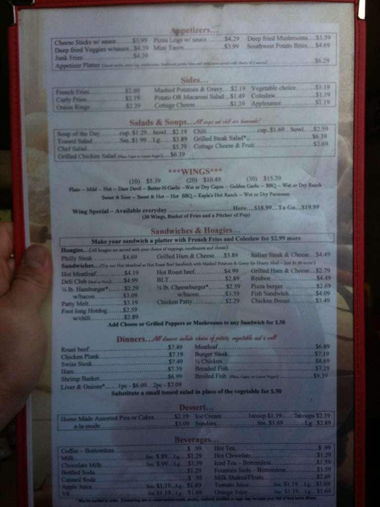 Menu At Kay S Cardinal Country Restaurant Cochranton   9a333e80814516a3e483170192d3e13f 