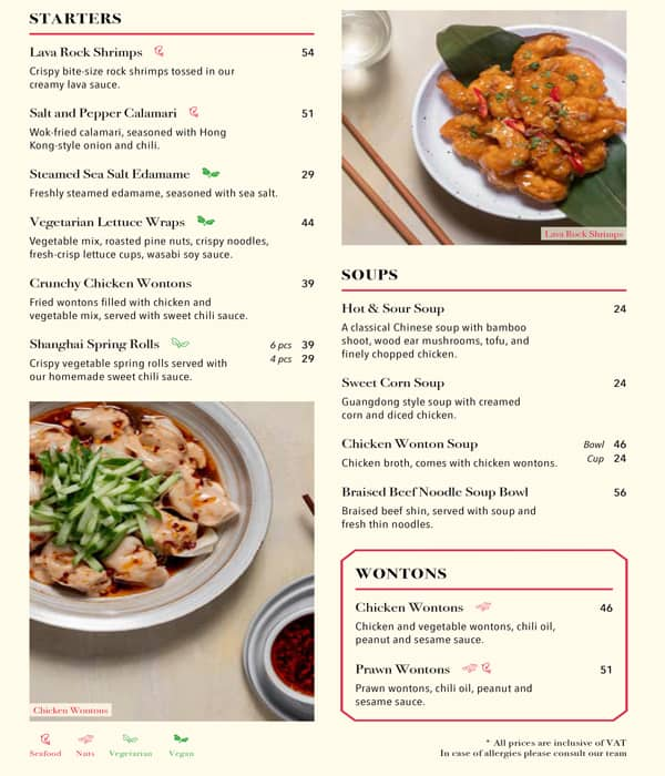 New on sale shanghai menu