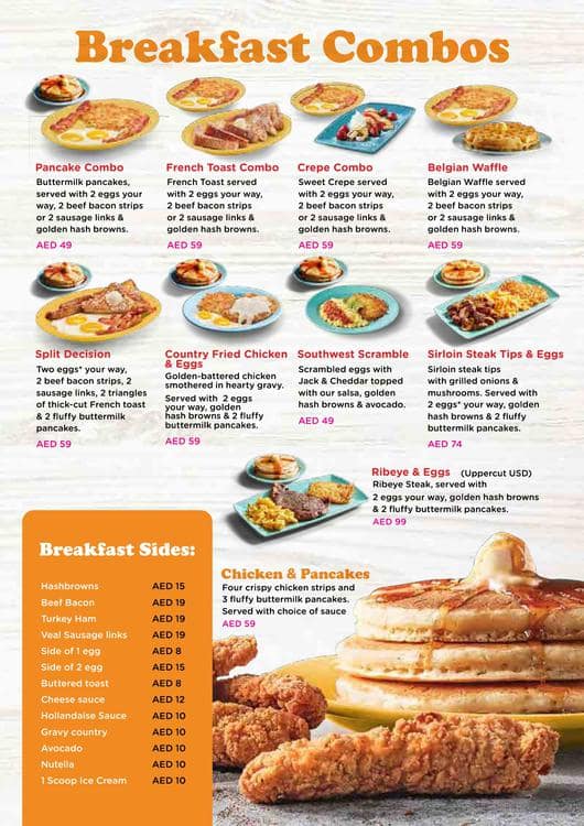 Ihop menu store and prices