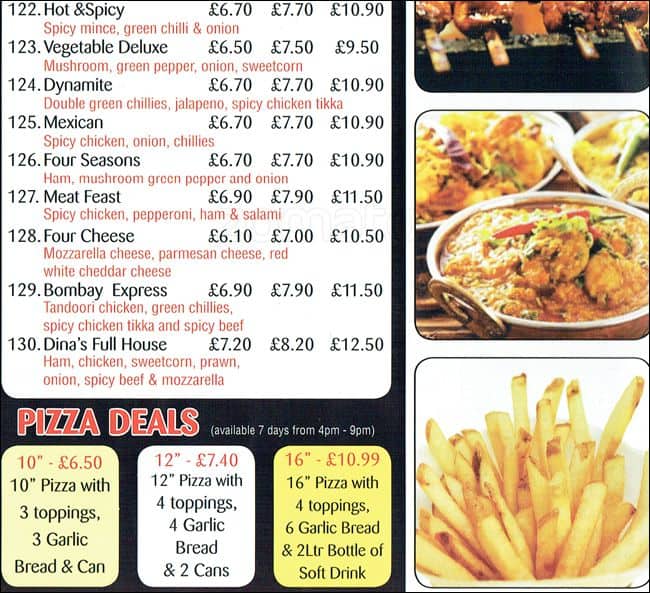 Dinas menu online
