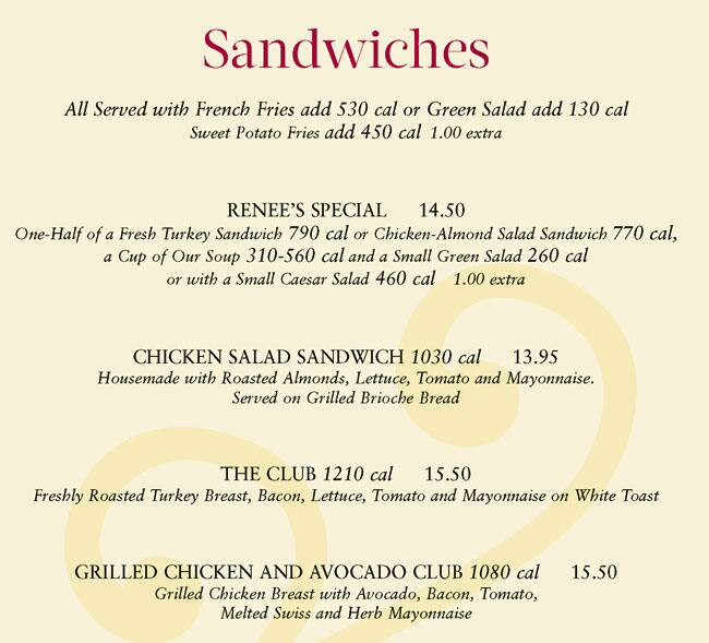 Menu at The Cheesecake Factory desserts, San Mateo