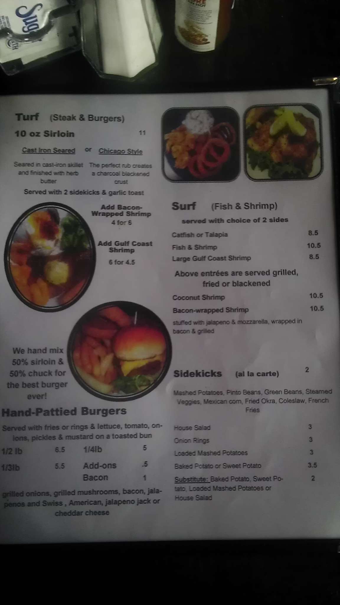 Menu at Asiel's Restaurant, Clute