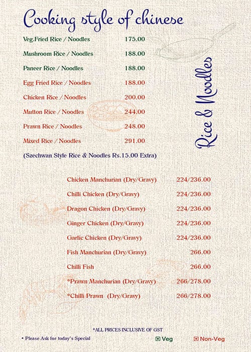 Menu At Hotel Kannappa, Tiruchirappalli, 22-25