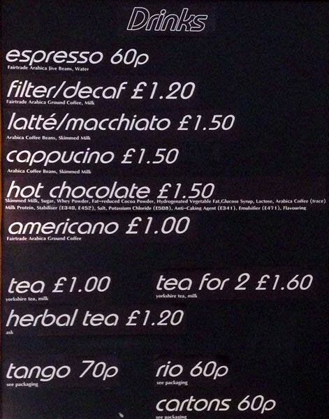 Forever Cafe menu