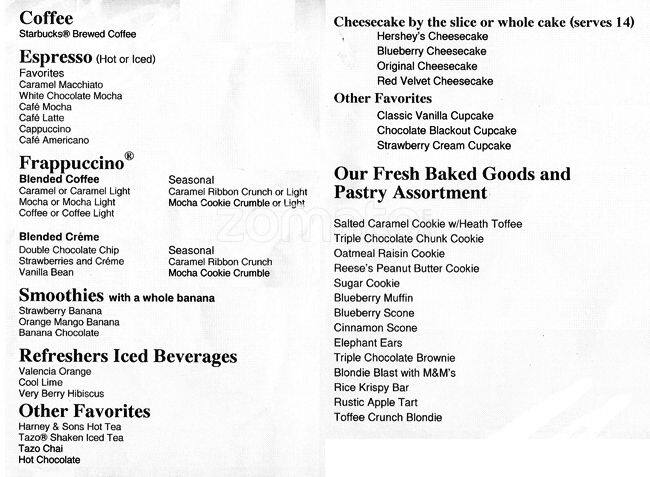 Barnes Noble Cafe Menu Menu For Barnes Noble Cafe Addison