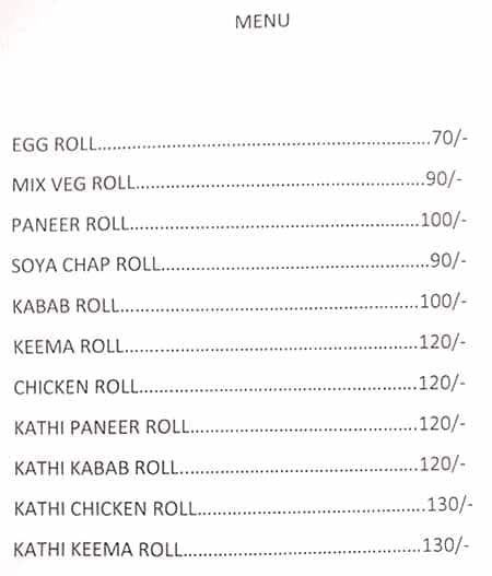 New Gee Pee Pastry Shop menu