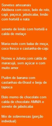 Brasil A Gosto cardápio