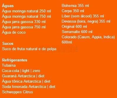 Brasil A Gosto cardápio