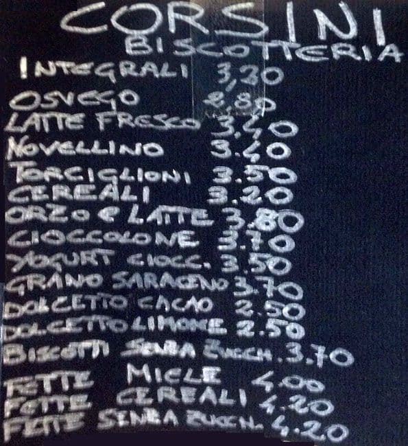 Menu di Nonna Rosetta 