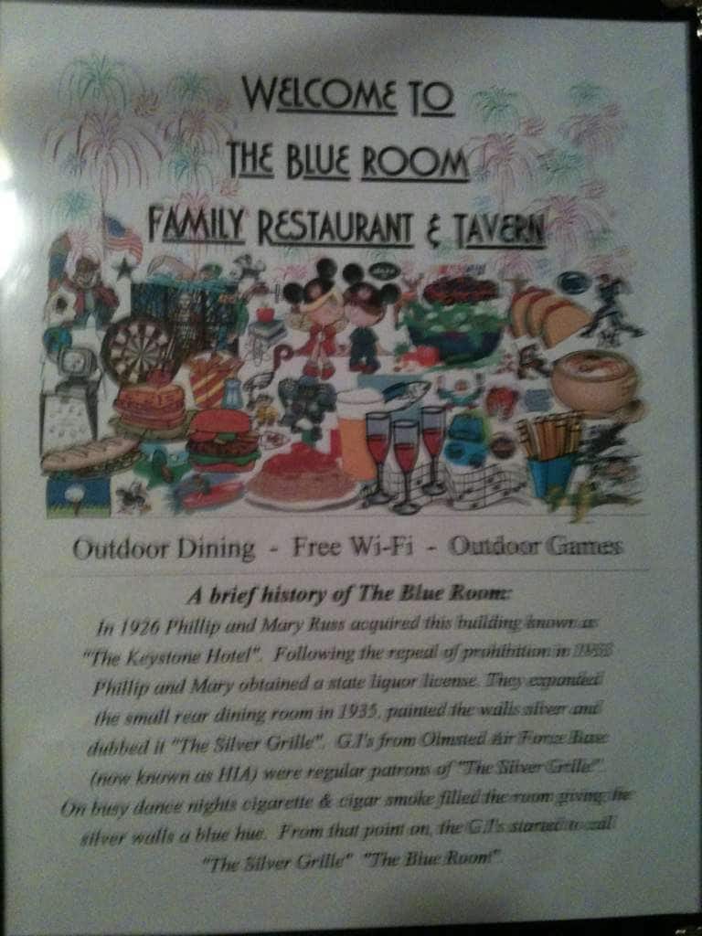 Blue Room Bar Grill Menu Menu For Blue Room Bar Grill