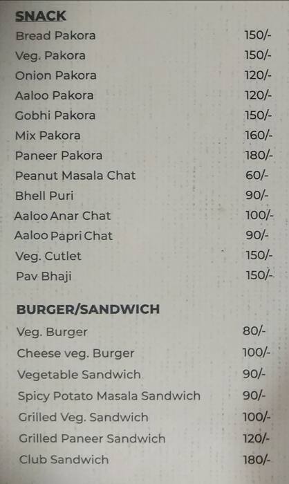 Soul Spice Restaurant menu