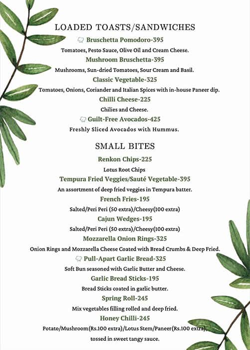 Menu at Gazebo by The Sushi Company, Jaipur, Jaipur