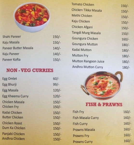 Spicy Hub Restaurant & Take Away menu