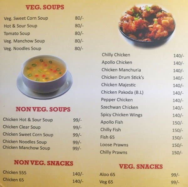 Spicy Hub Restaurant & Take Away menu