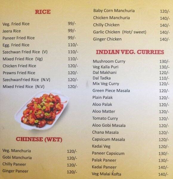 Spicy Hub Restaurant & Take Away menu
