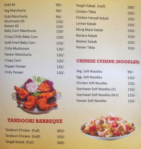 Spicy Hub Restaurant & Take Away menu