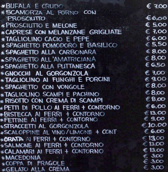 Menu di Heaven Sporting Club 