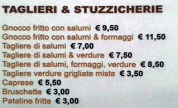 Menu di Francesino Caffè 