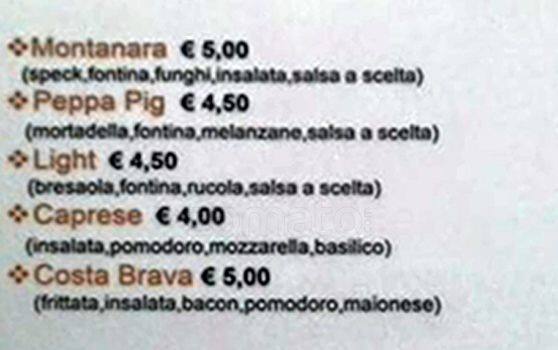 Menu di Francesino Caffè 
