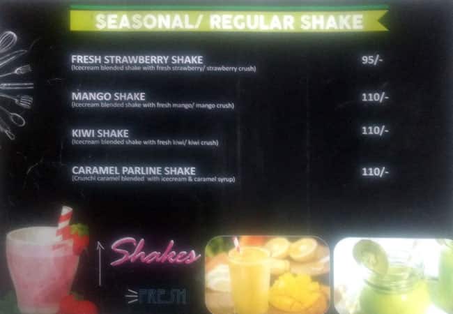 Green sugar menu